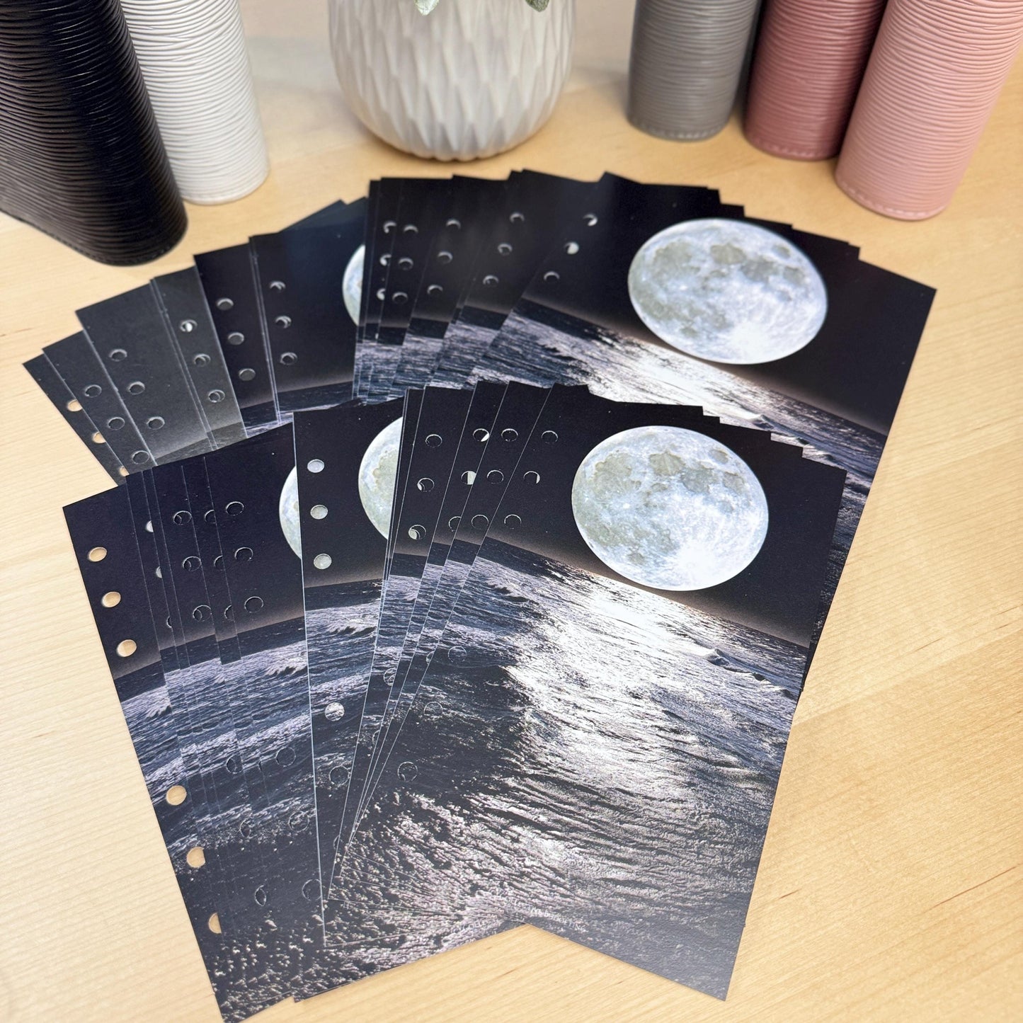 Moonrise Budget Binder Dashboard: Celestial Decorative Cover Insert | A5 A6