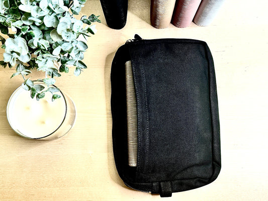 Canvas Zipper Budget Bag: Cash Stuffing Wallet Organizer
