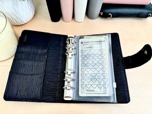 Be Kind to Yourself Savings Challenge: Laminated Vellum A6 Cash Tracker
