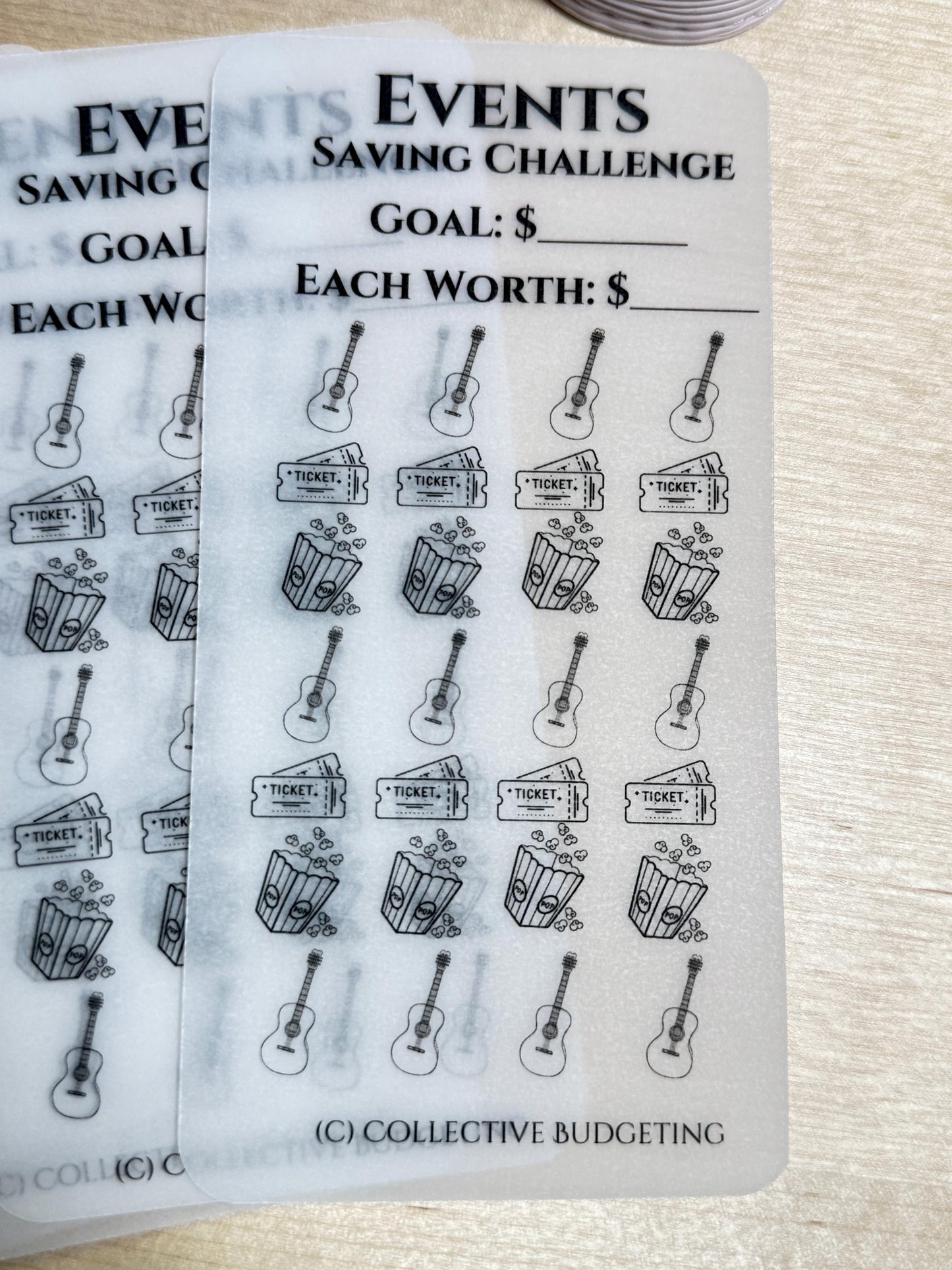 Events Savings Challenge: Laminated Vellum for Concerts, Travel, Nights Out