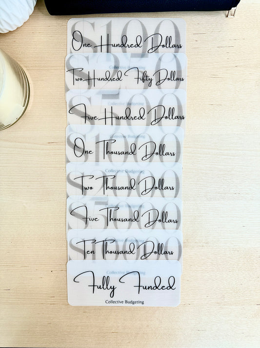 Vellum Cash Stuffing Placeholders: Budgeting Tool for Cash Envelopes