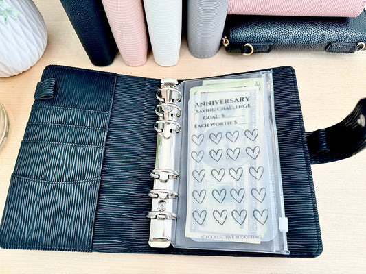 Anniversary Savings Challenge: Laminated Vellum Cash Envelope Tracker