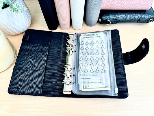 Christmas Tree Cash Savings Challenge: Laminated Vellum Budget Tracker