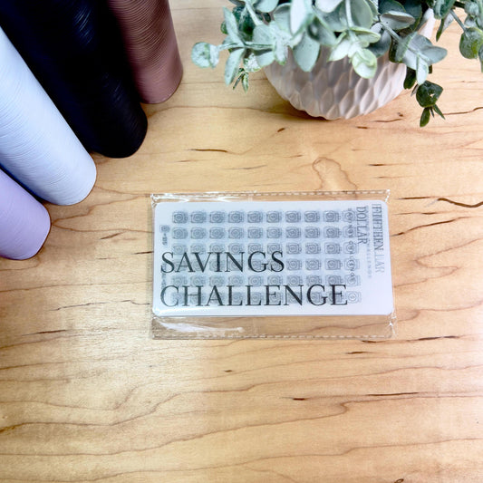 Savings Challenge Cards Set | A6 | Laminated Cash Stuffing Budget Binder Insert | Reusable Savings Tracker