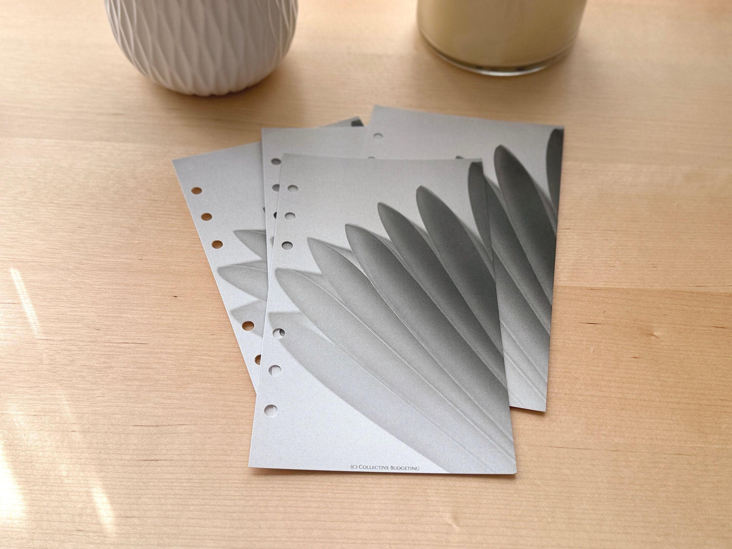 Paper Flower Budget Binder Dashboard Insert: A5/A6 Cash Stuffing Tool