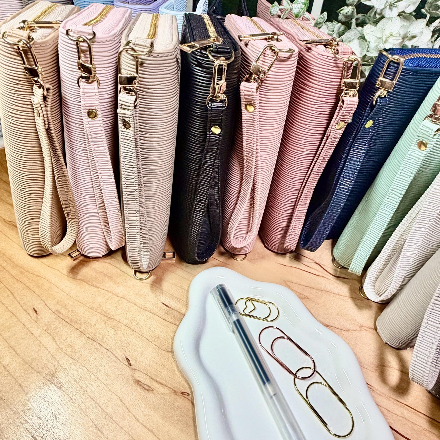 New A6 Zippy Wallet| Zipper Binder Wallet | 3-Zip Cash Stuffing Wallet with Strap