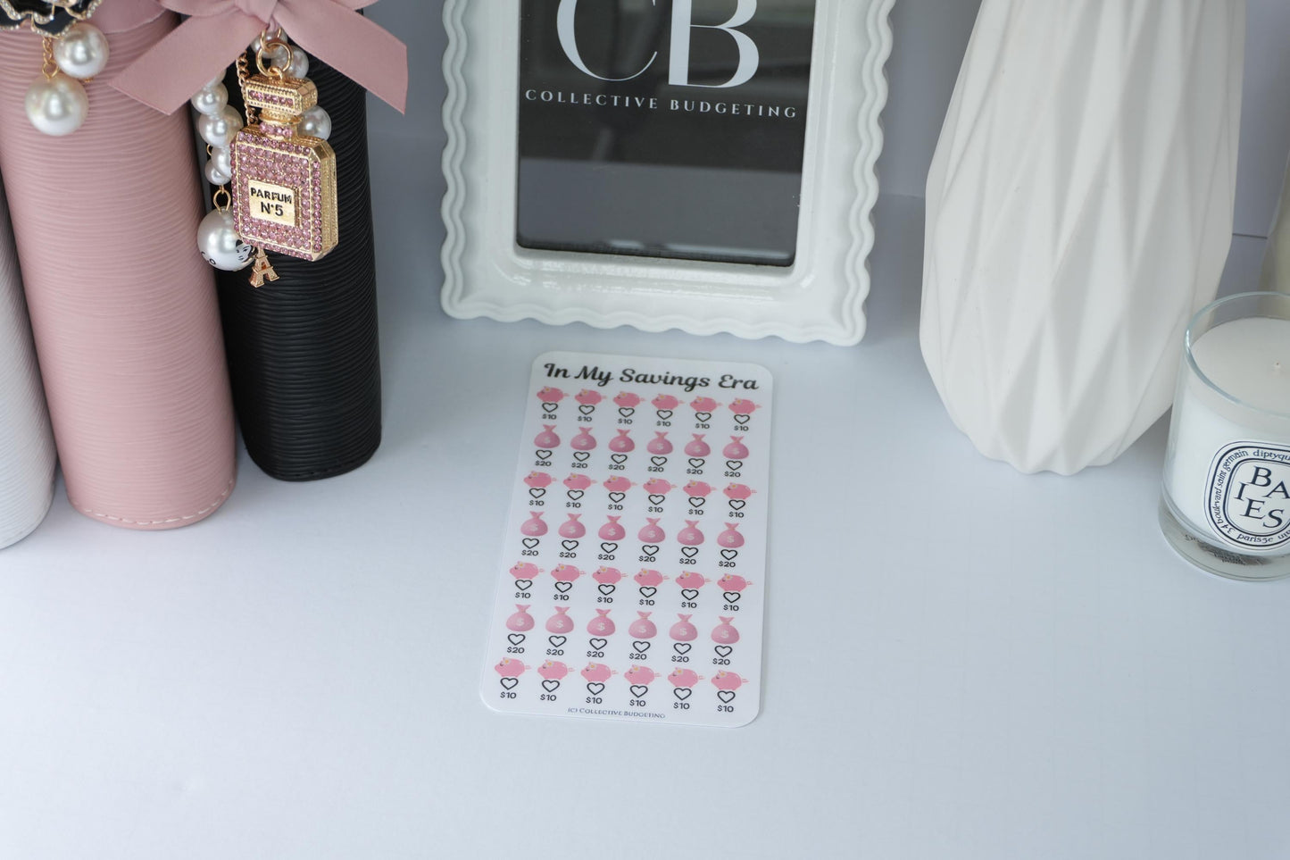 In My Savings Era Savings Challenge | Laminated Reusable Erasable Tracker Card
