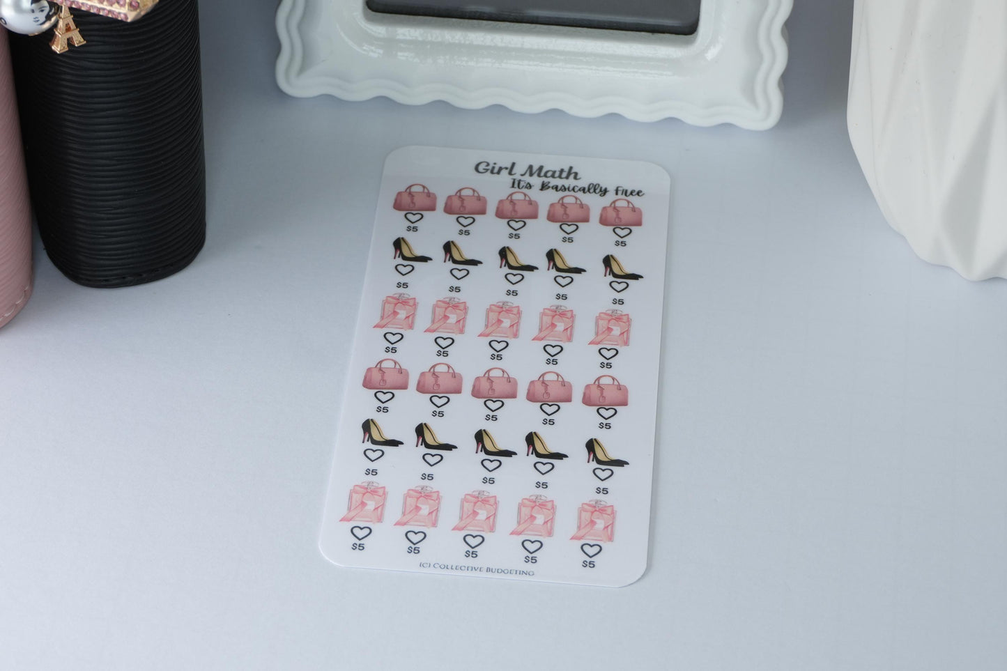 Five Dollar Savings Challenge | Girl Math | Laminated Cash Stuffing Tracker