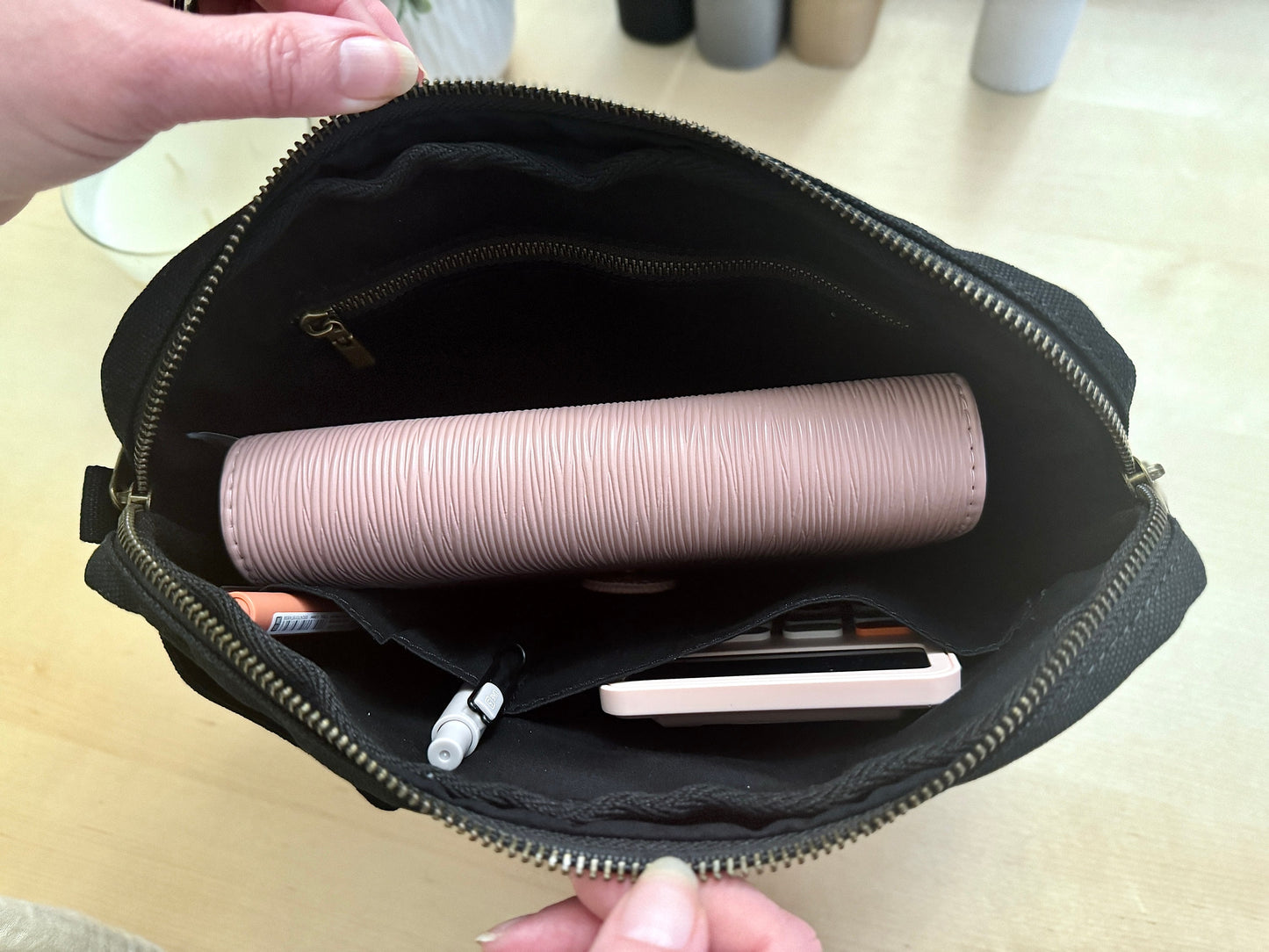 Canvas Zipper Budget Bag: Cash Stuffing Wallet Organizer