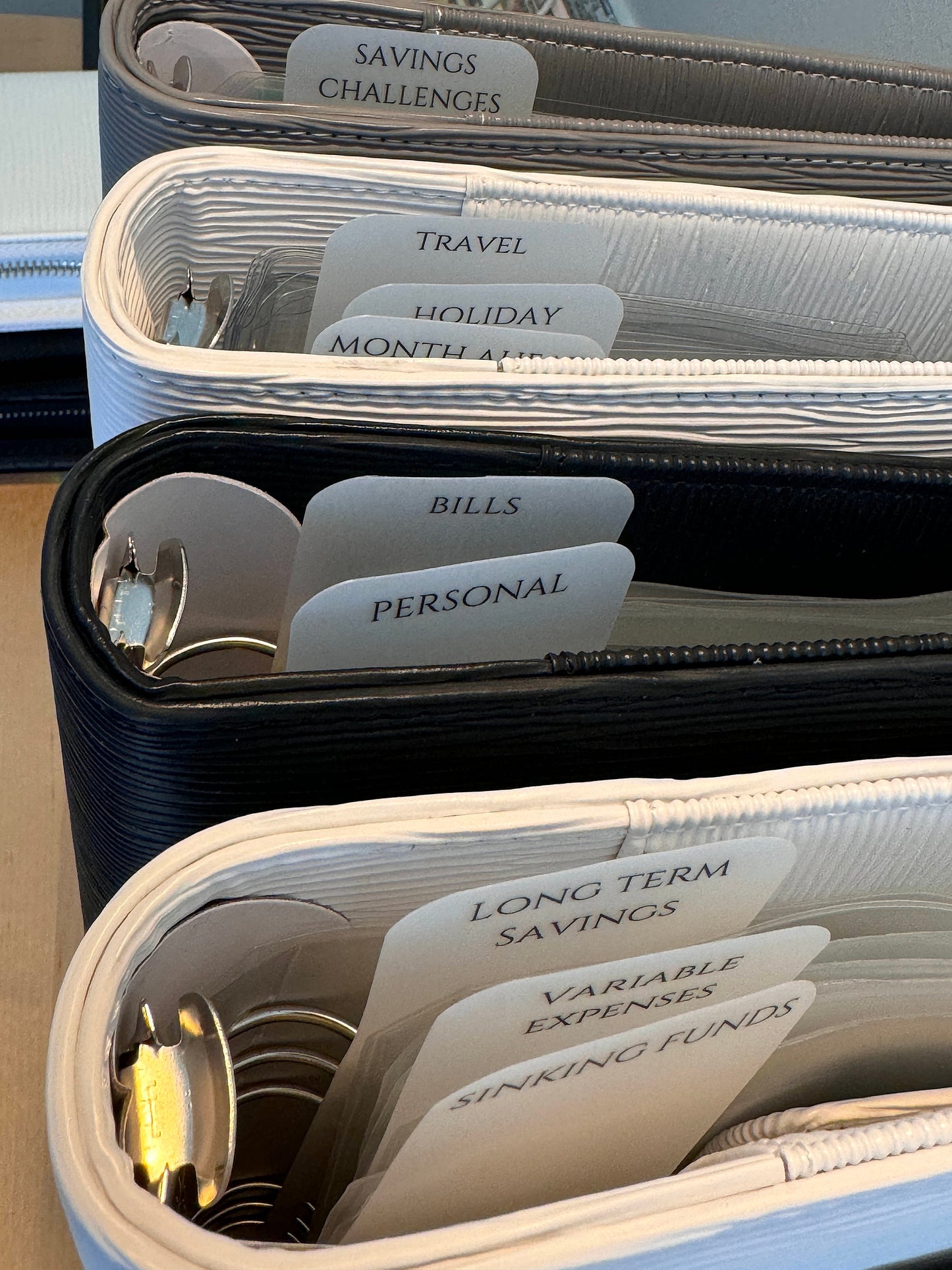 A6 Budget Binder Bookmark: Laminated Vellum Peekaboo Tab, Planner Accessory