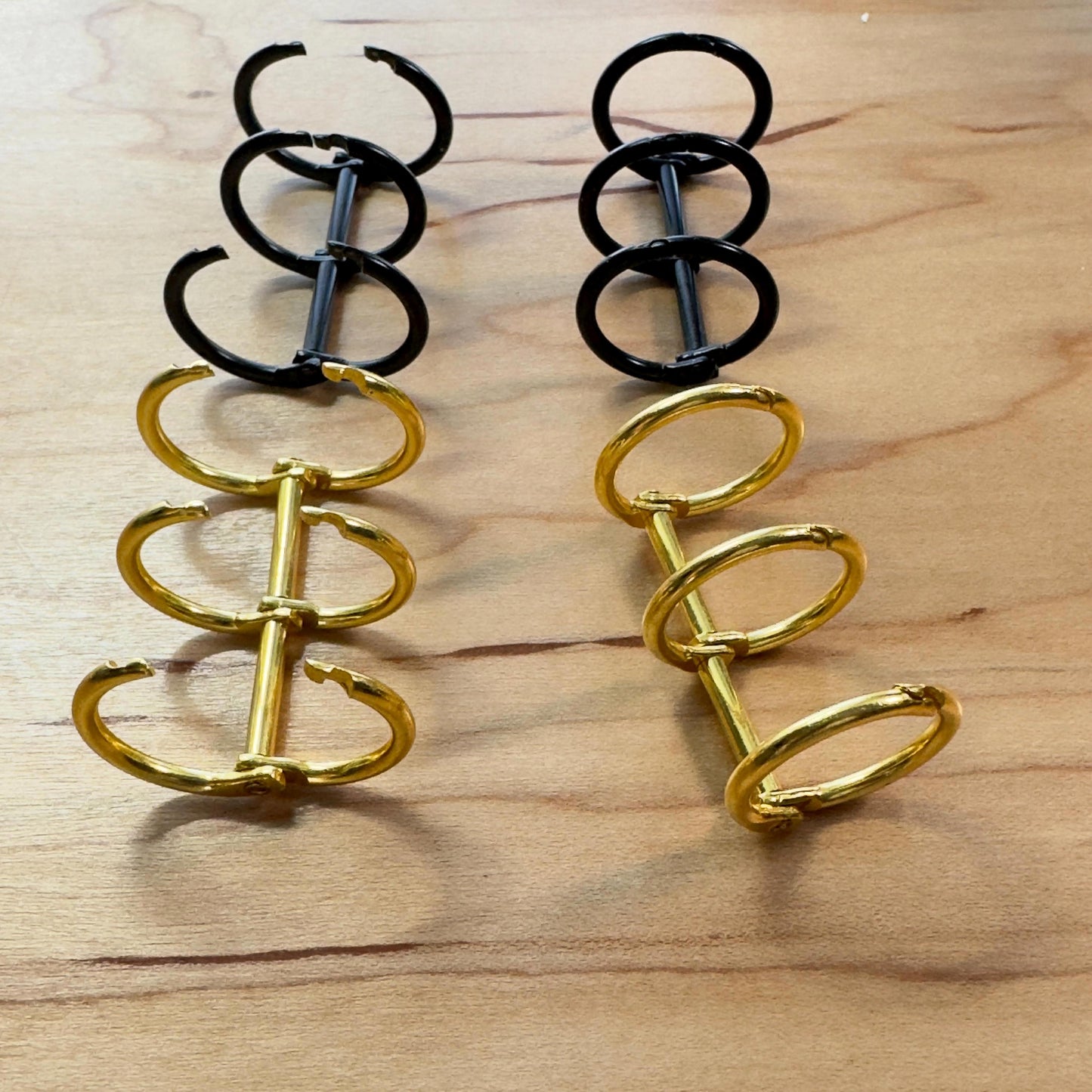 Fluted Acrylic Budget Binder Dashboard: Ribbed Texture | A5 A6 | Gold & Black Ring Sets