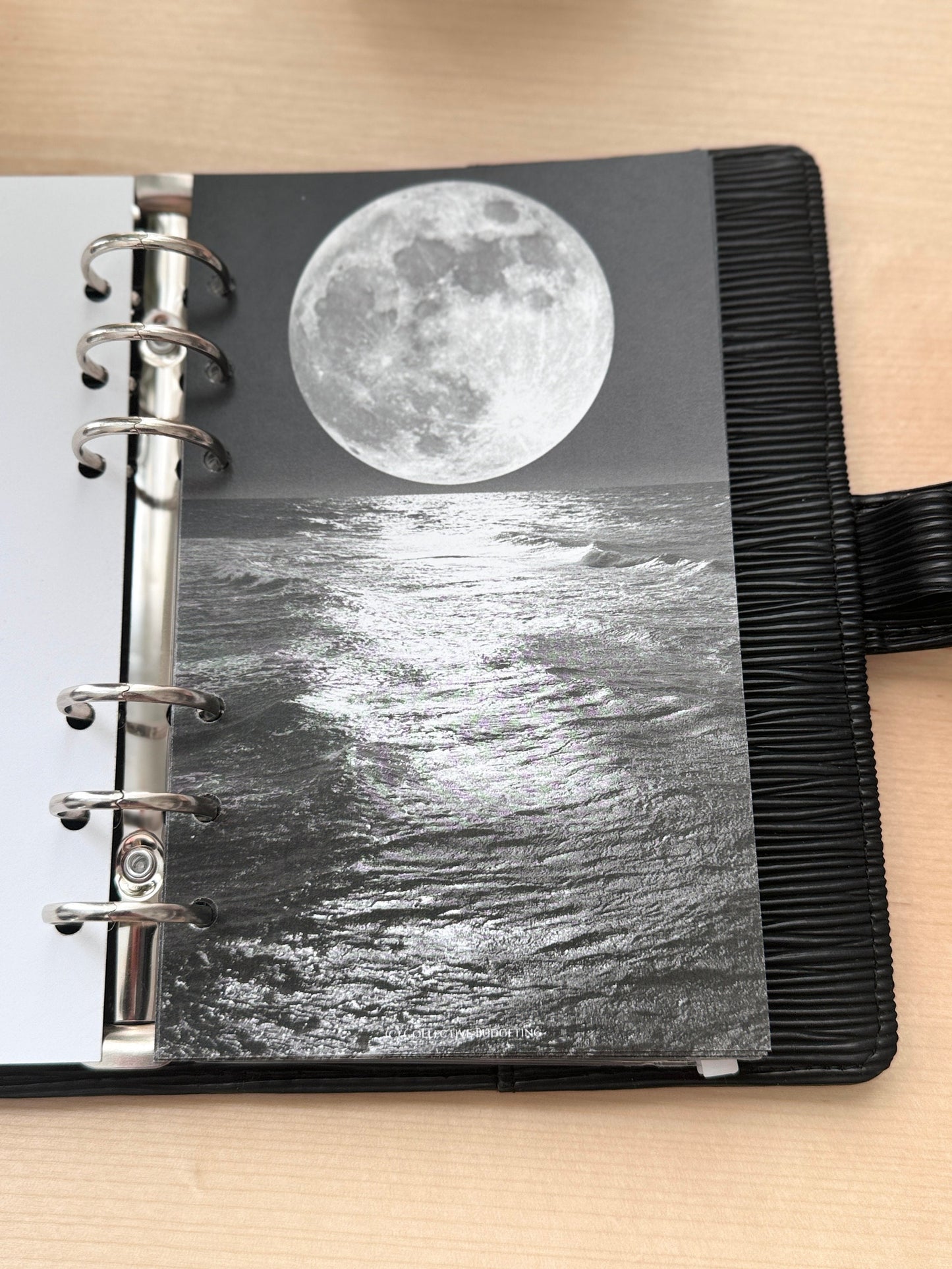 Moonrise Budget Binder Dashboard: Celestial Decorative Cover Insert | A5 A6