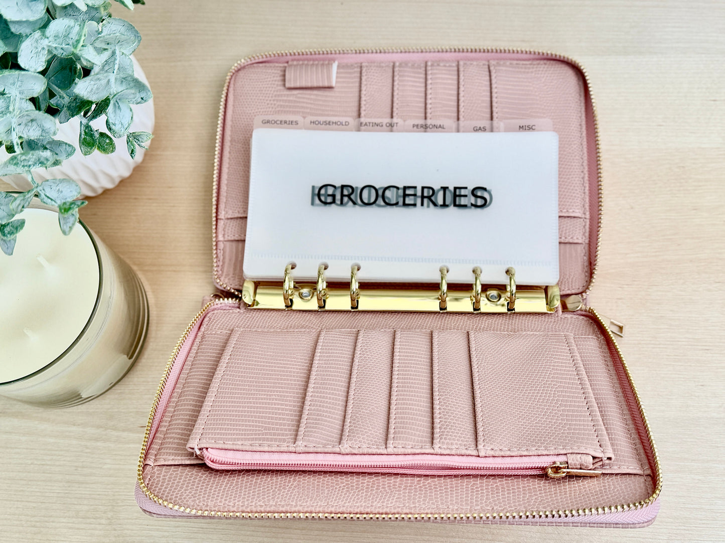 A6/A7 Vellum Cash Envelopes with Tabs: Budget Binder Inserts