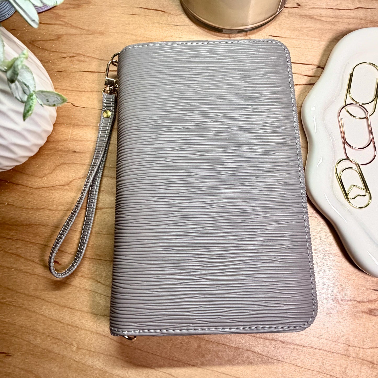 A6 Zippy Zipper Binder Wallet: Triple-Zip Cash Stuffing Wallet with Wrist Strap | 14 Colors