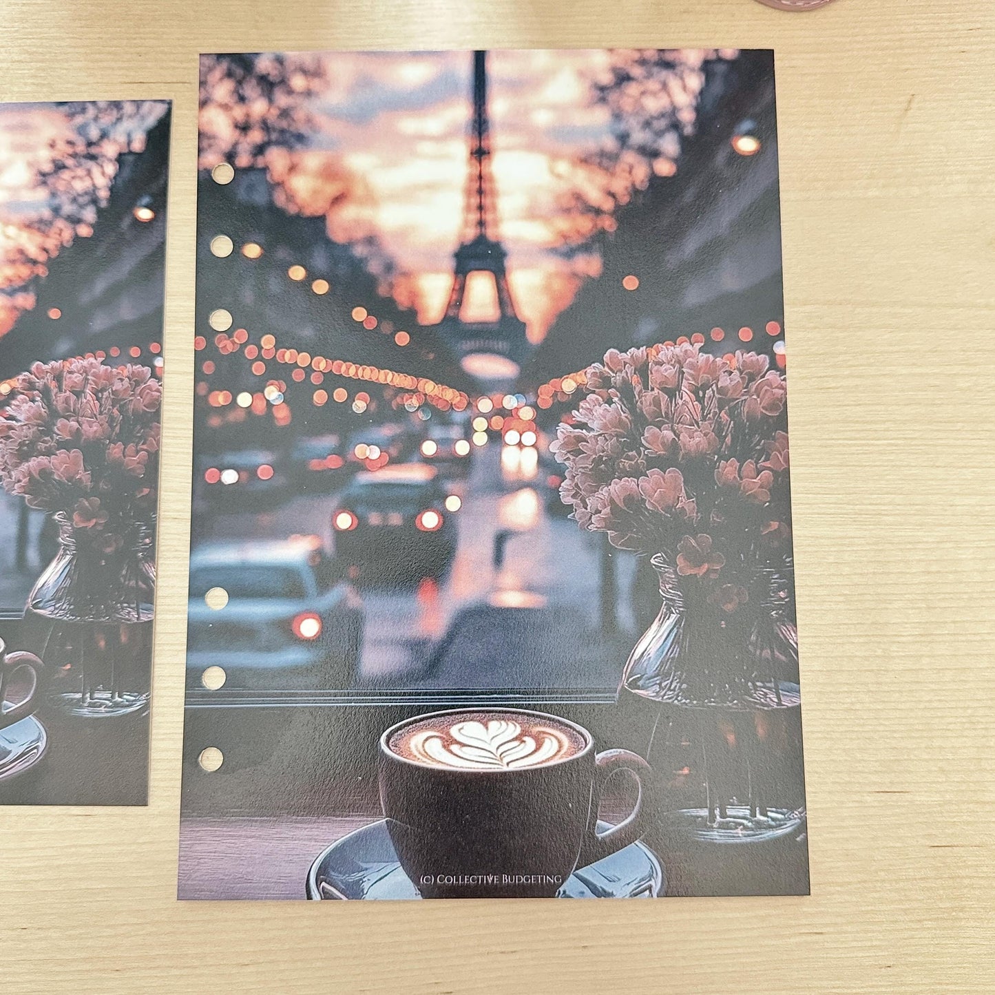 Coffee Shop Budget Binder Dashboard: Decorative Cover Insert | A5 A6 Cash Stuffing