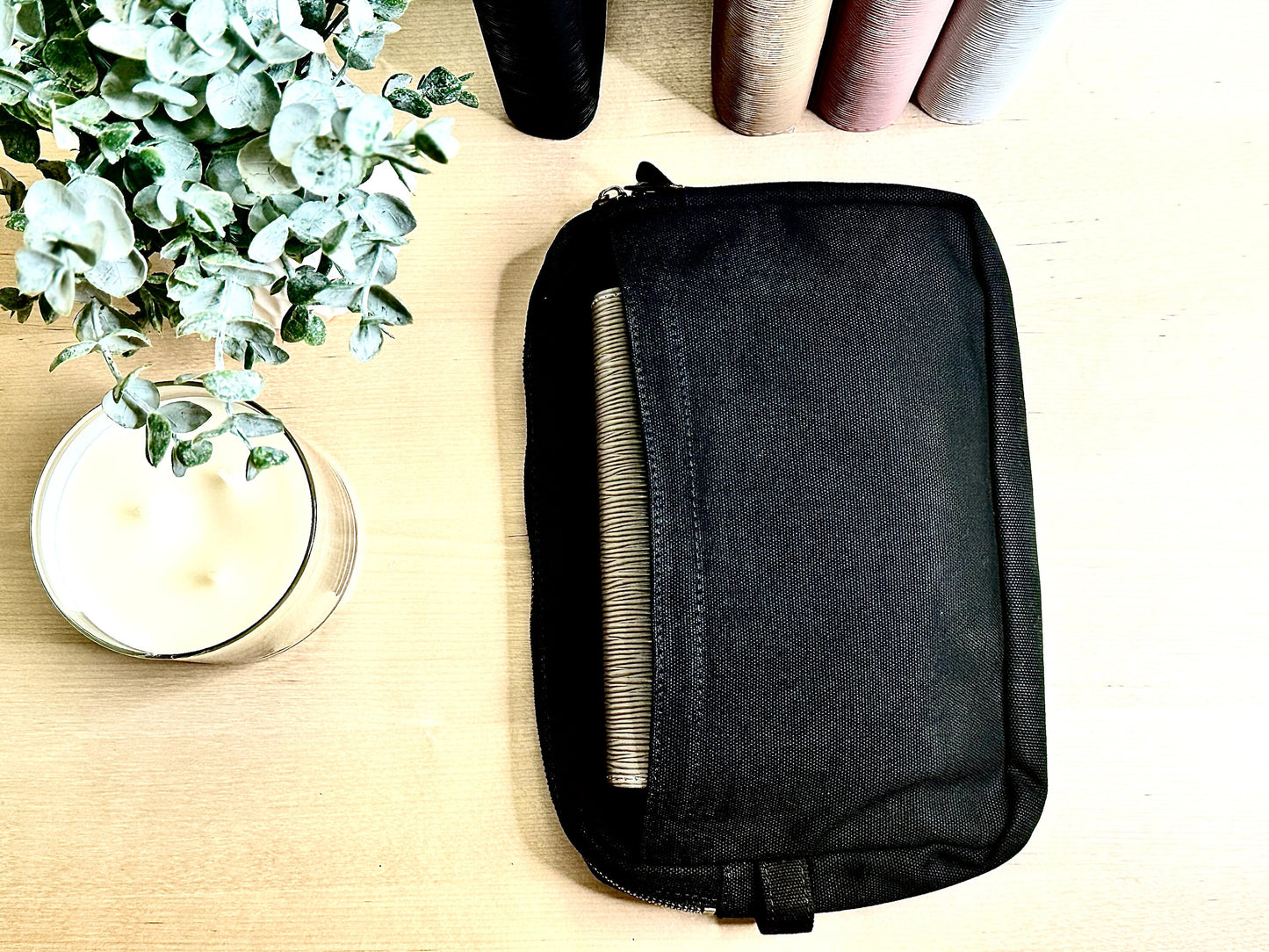 Canvas Zipper Budget Bag: Cash Stuffing Wallet Organizer