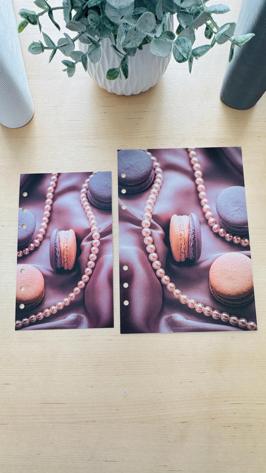 Macaroon Budget Binder Dashboard: Decorative Cover Insert | A5 A6 Cash Stuffing