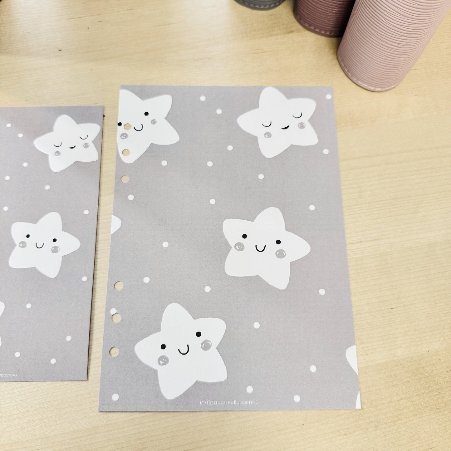 Rising Star Kids Budget Binder Dashboard: A5 A6 Cash Stuffing Insert