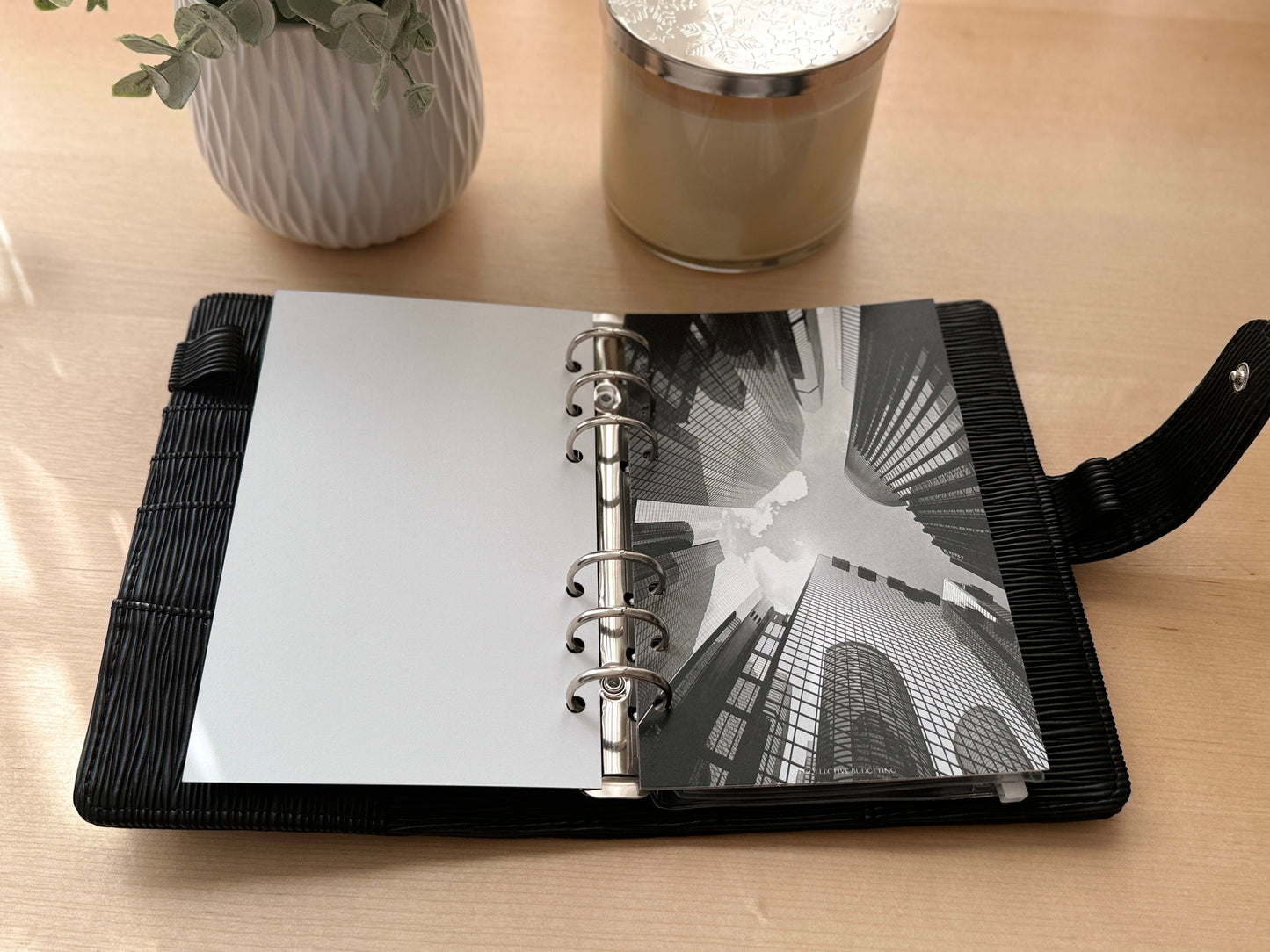 City High Rise Budget Binder Dashboard: A5 A6 Cash Stuffing Insert