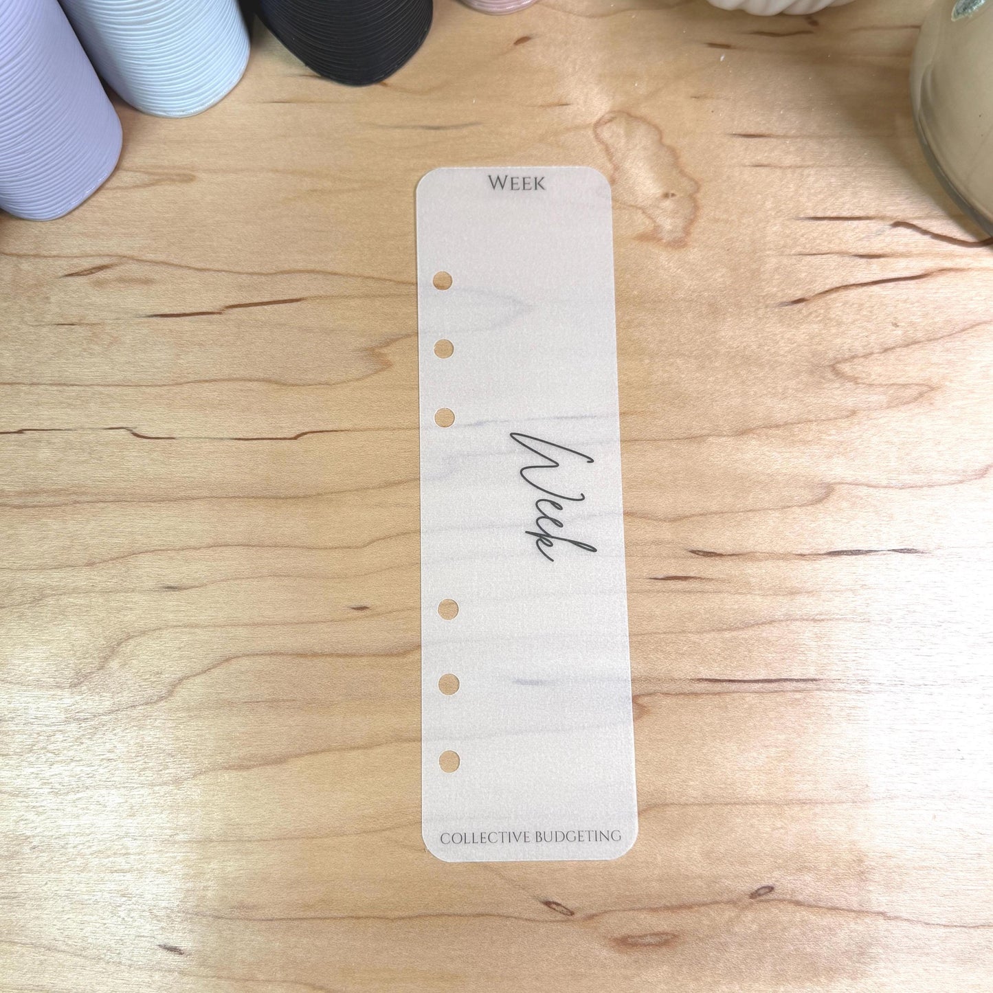 A5 A6 Vellum Planner Dividers: Frosted Matte Binder Tabs | Budget Binder Inserts