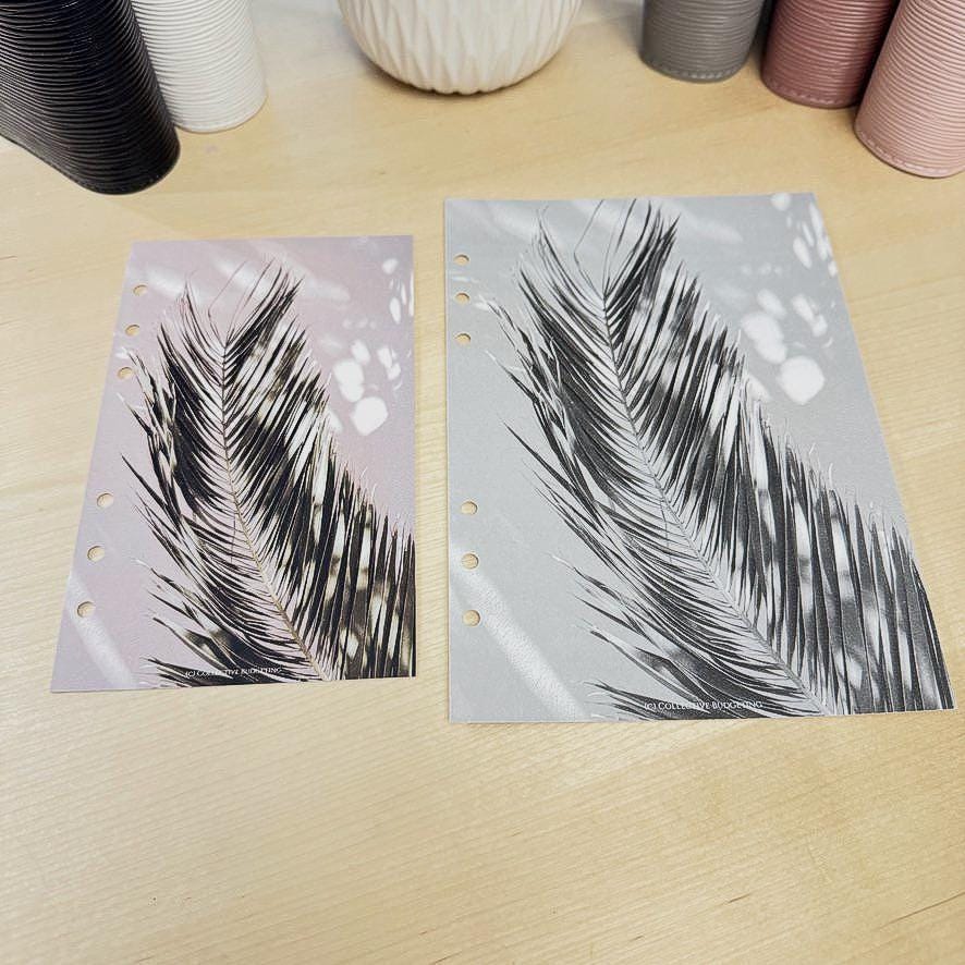 Palm Leaves Budget Binder Dashboard: Tropical Decorative Cover Insert | A5 A6