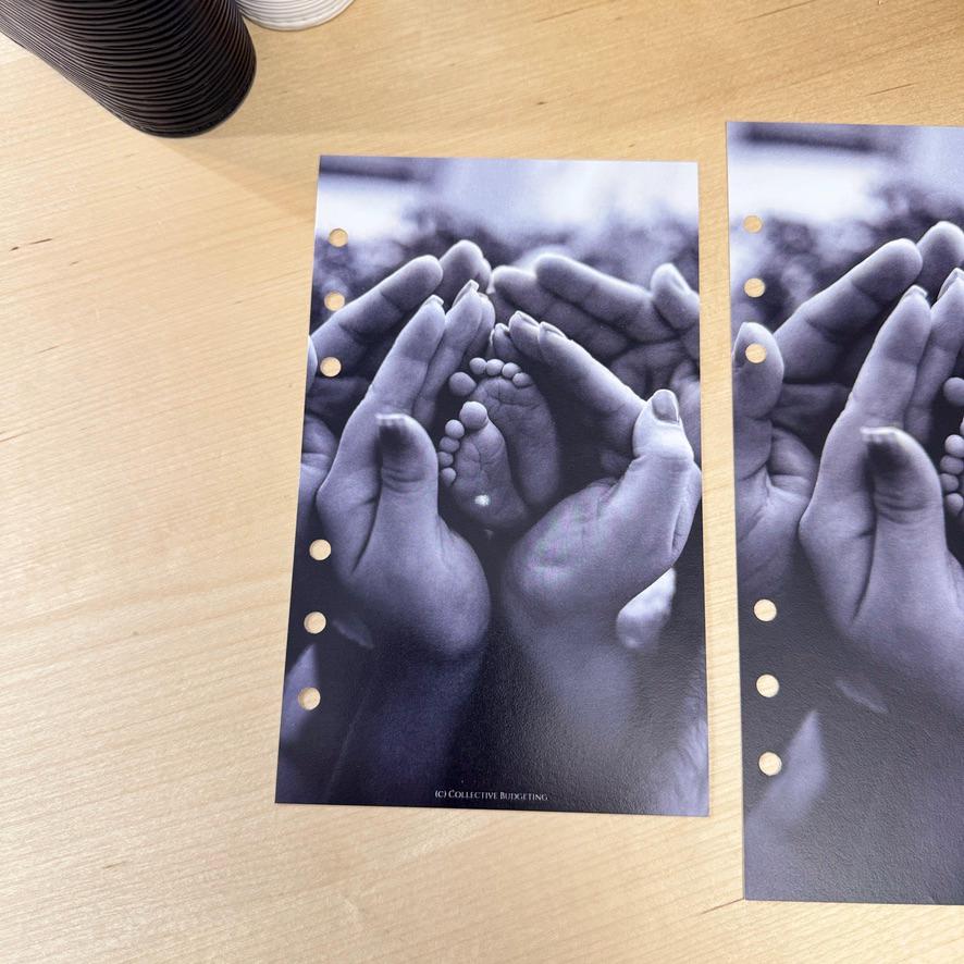 Family Budget Binder Dashboard: Decorative Cover Insert | A5 A6 Cash Stuffing