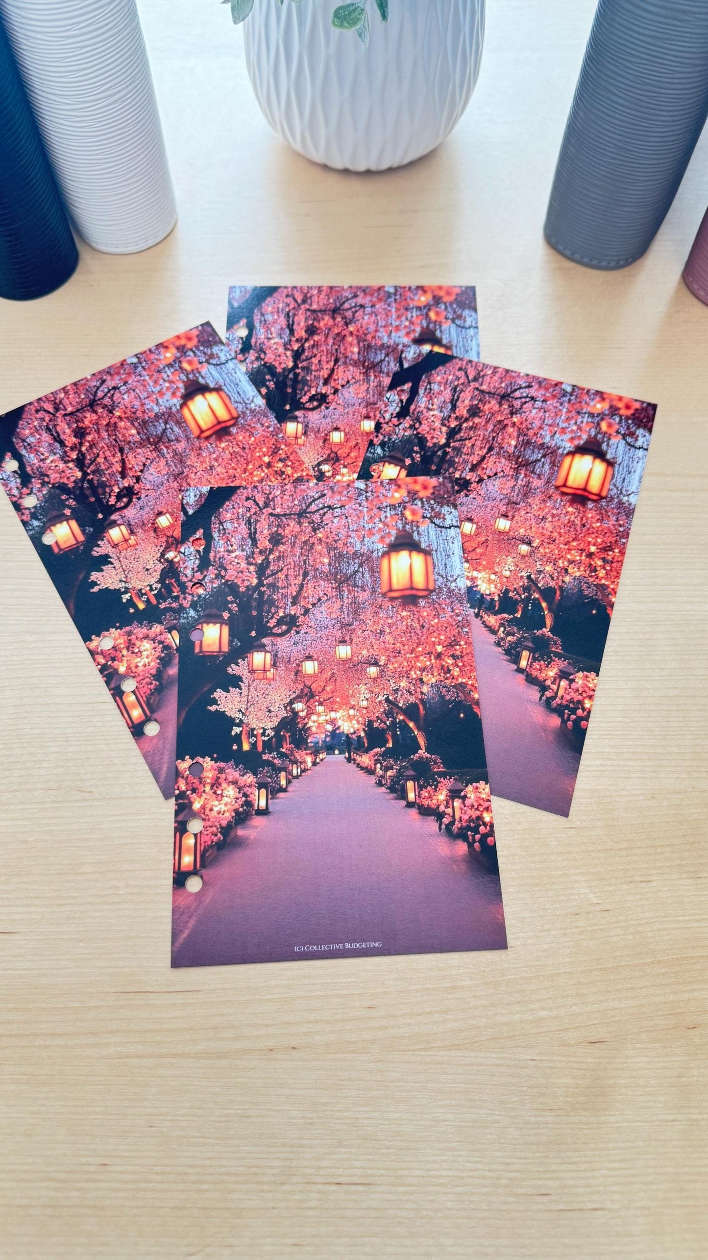 Lantern Walk Budget Binder Dashboard: A5 A6 Cash Stuffing Insert