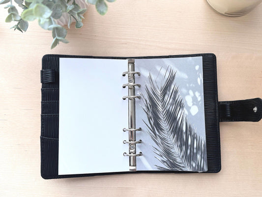 Palm Leaves Budget Binder Dashboard: Tropical Decorative Cover Insert | A5 A6