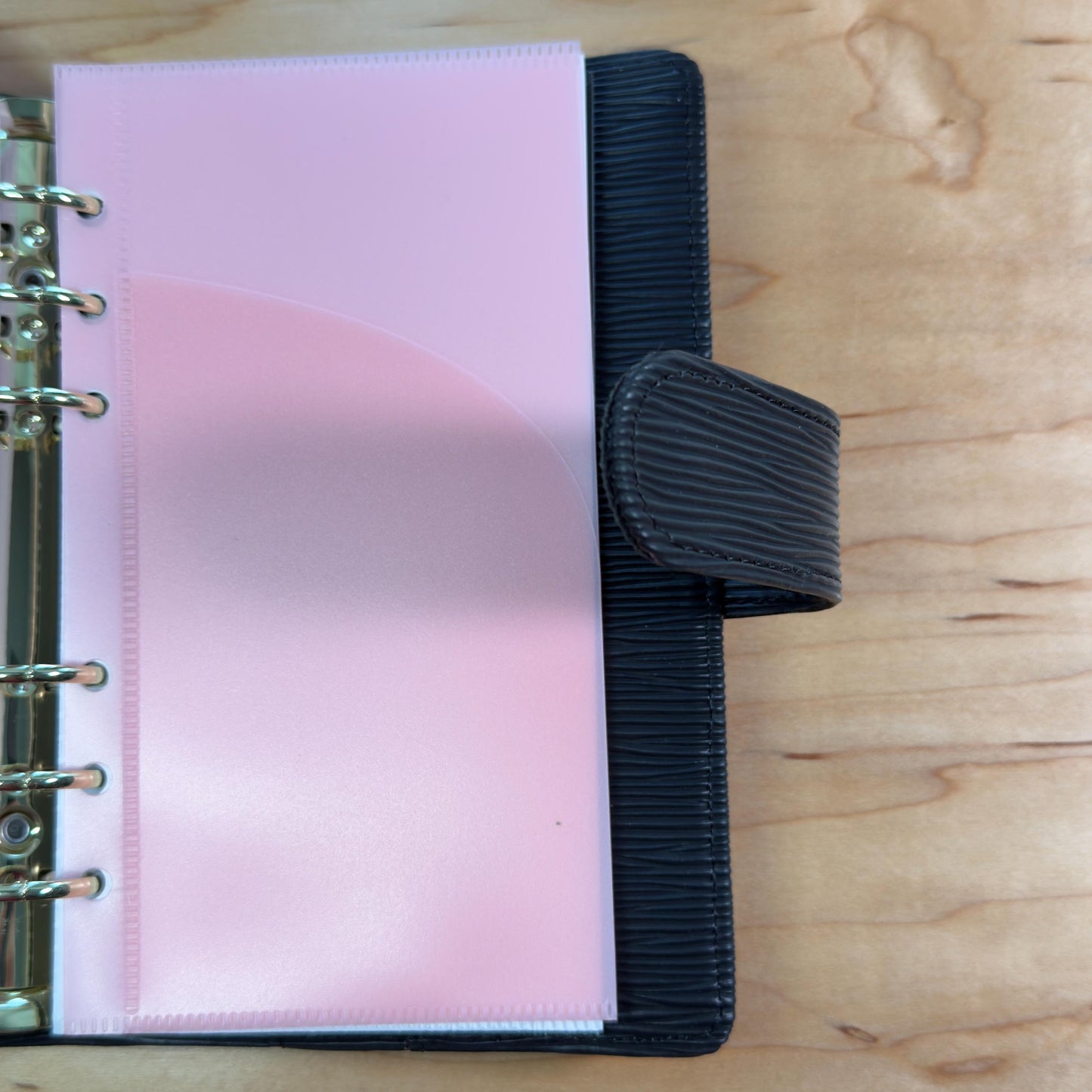 A6 Curved Pocket Envelopes | 2-Pocket Binder Inserts | Set of 6 | Reinforced | 5 Colors |