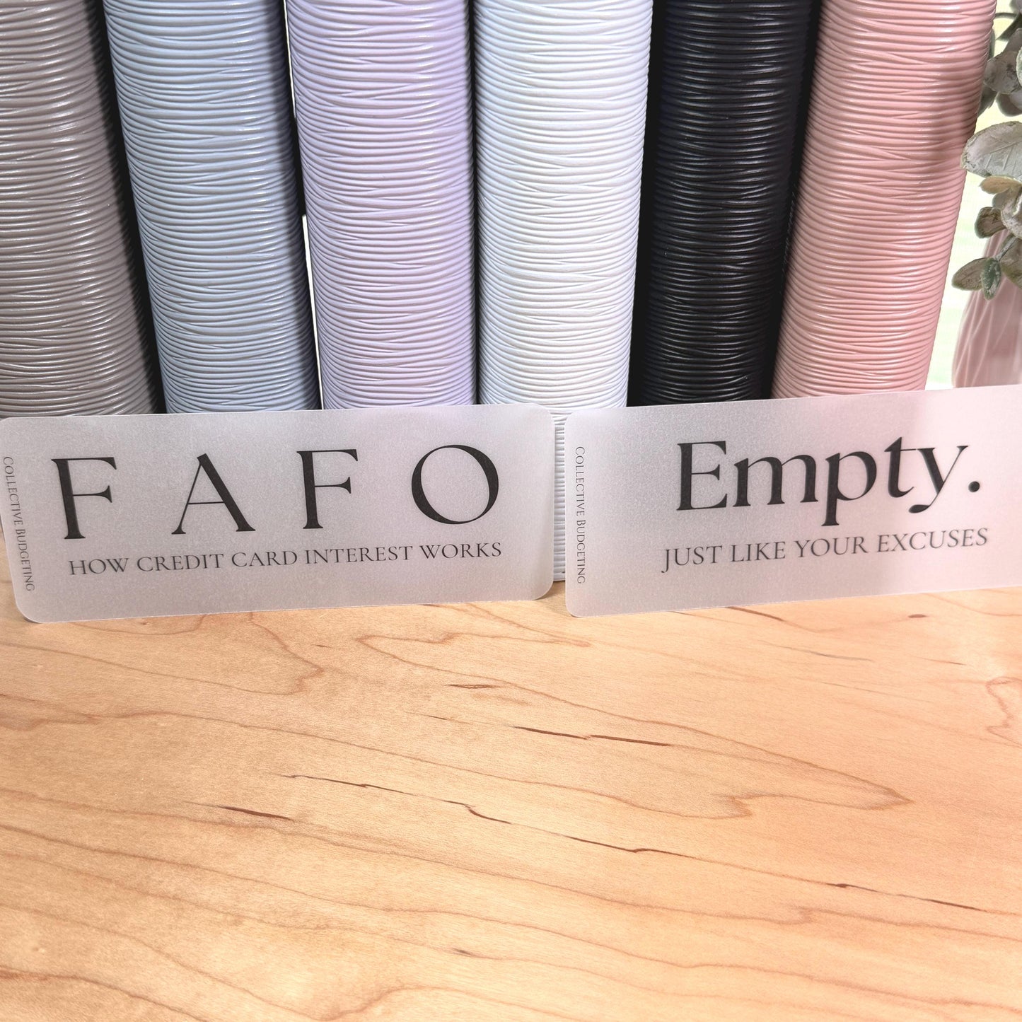 A5 A6 Sarcastic Budget Placeholders – Matte Vellum Cash Stuffing Motivational Binder Inserts