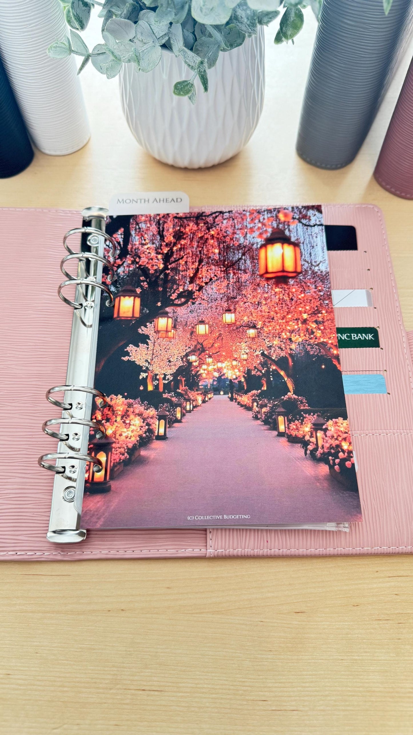 Lantern Walk Budget Binder Dashboard: A5 A6 Cash Stuffing Insert