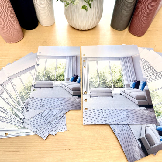 Home Budget Binder Dashboard: Decorative Cover Insert | A5 A6 Cash Envelope Binder