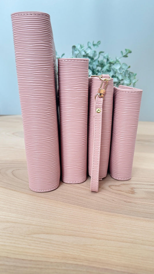 Saffiano A7 Budget Binder Wallet: Buckle Closure, Cash Envelope Organizer