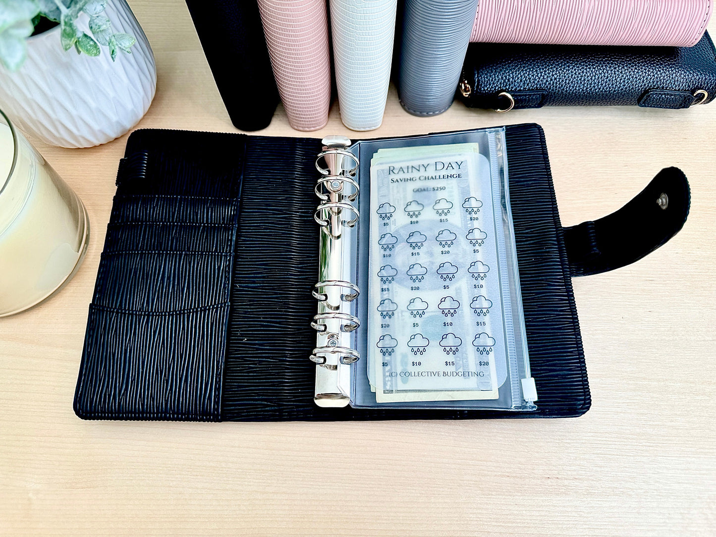 Rainy Day Emergency Fund Tracker: Car Repairs & Surprise Expenses | Laminated Vellum