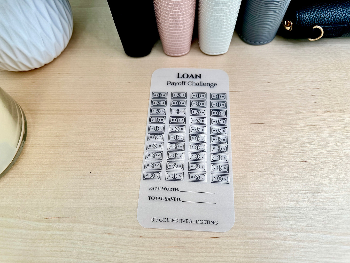 Loan Payoff Savings Challenge Tracker: Debt Repayment | Laminated Vellum