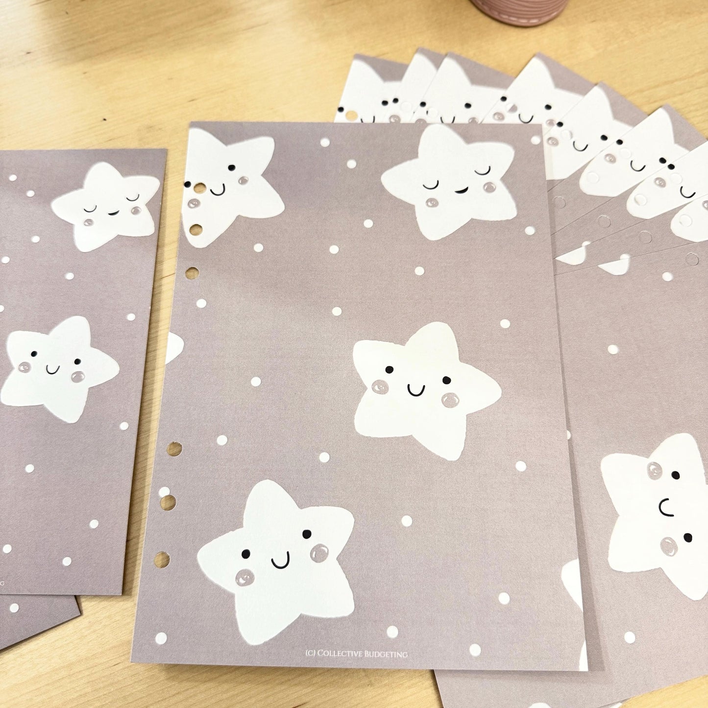 Rising Star Kids Budget Binder Dashboard: A5 A6 Cash Stuffing Insert