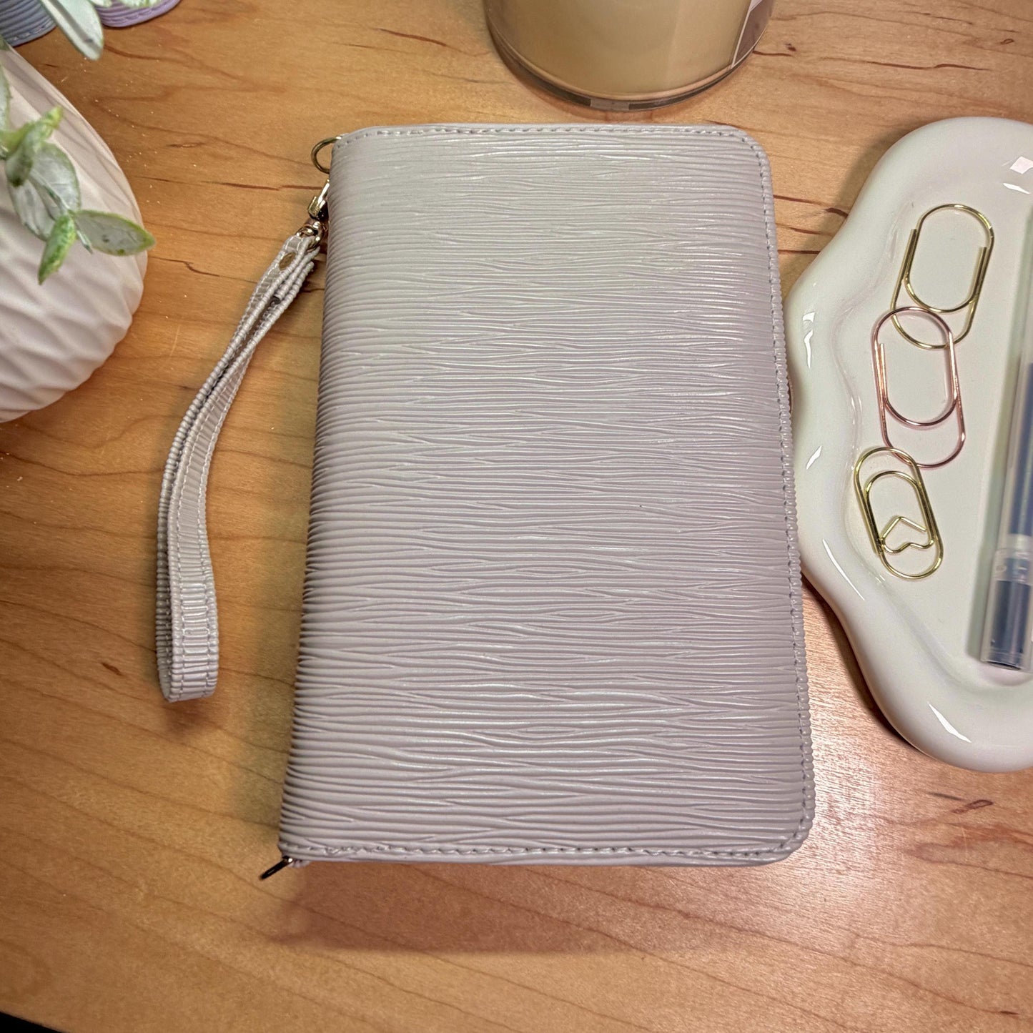 A6 Zippy Zipper Binder Wallet: Triple-Zip Cash Stuffing Wallet with Wrist Strap | 14 Colors