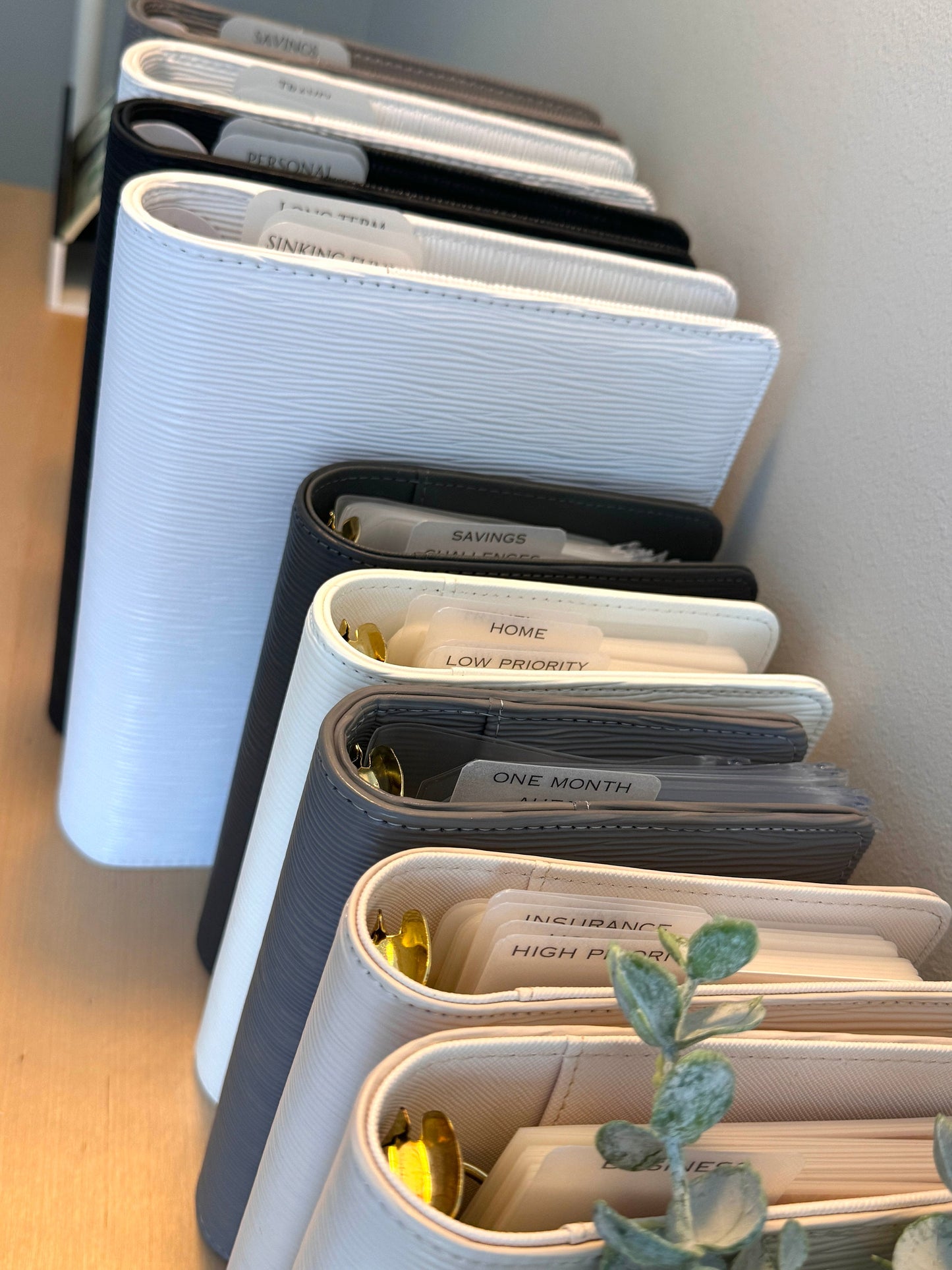 A5 Budget Binder Peekaboo Bookmark: Tabbed Dividers Laminated Vellum