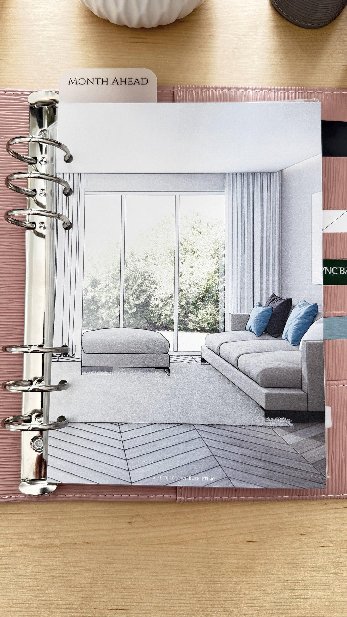 Home Budget Binder Dashboard: Decorative Cover Insert | A5 A6 Cash Envelope Binder