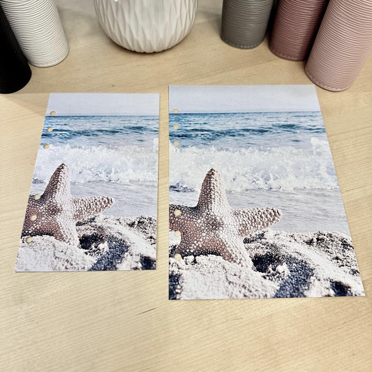 Beach Budget Binder Dashboard: Coastal Decorative Cover Insert | A5 A6