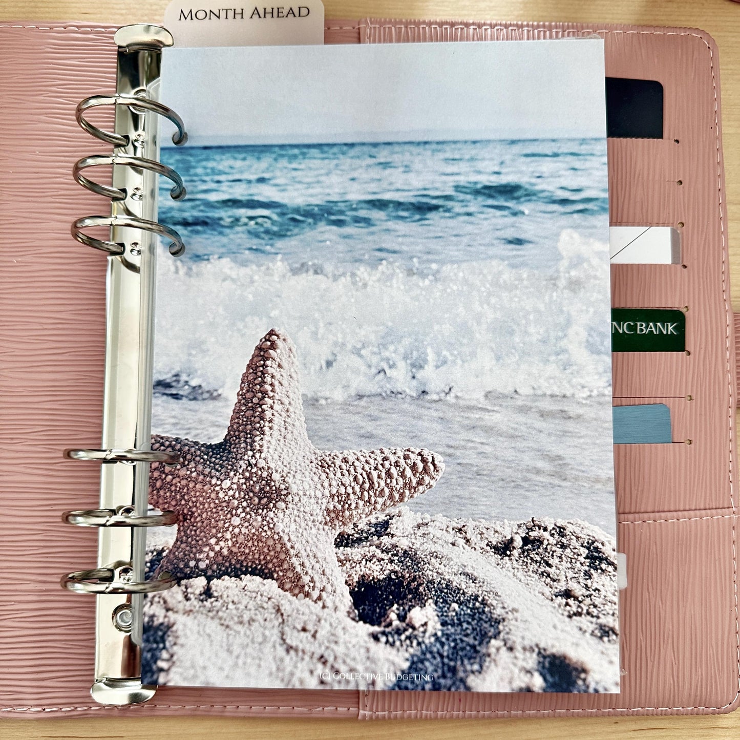 Beach Budget Binder Dashboard: Coastal Decorative Cover Insert | A5 A6