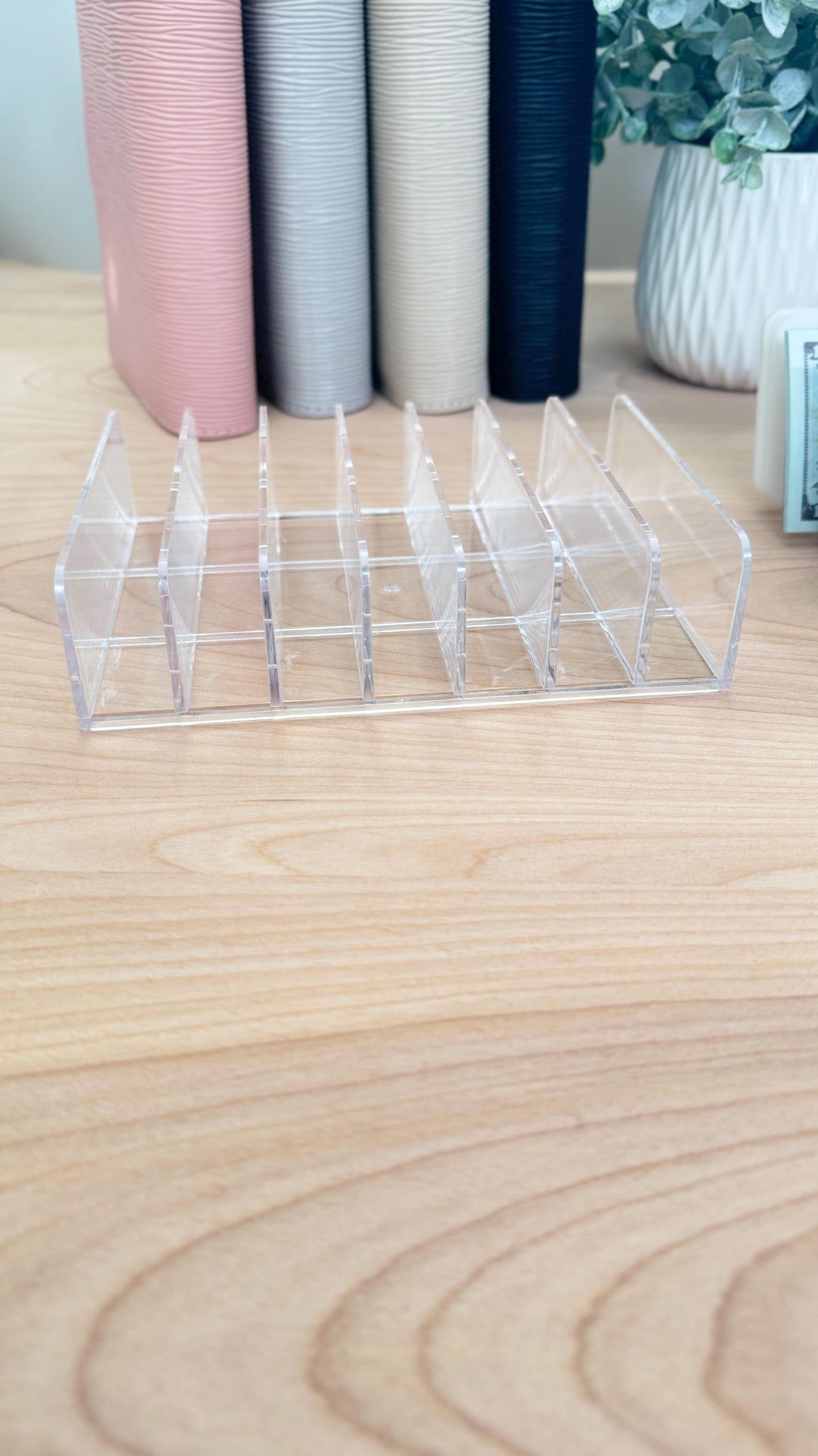 Acrylic Cash Envelope Organizer Tray: Budgeting System, Desktop Storage