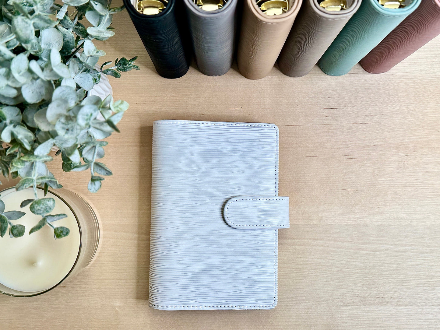 A5 Epi Budget Binder: Silver Rings & Buckle Close