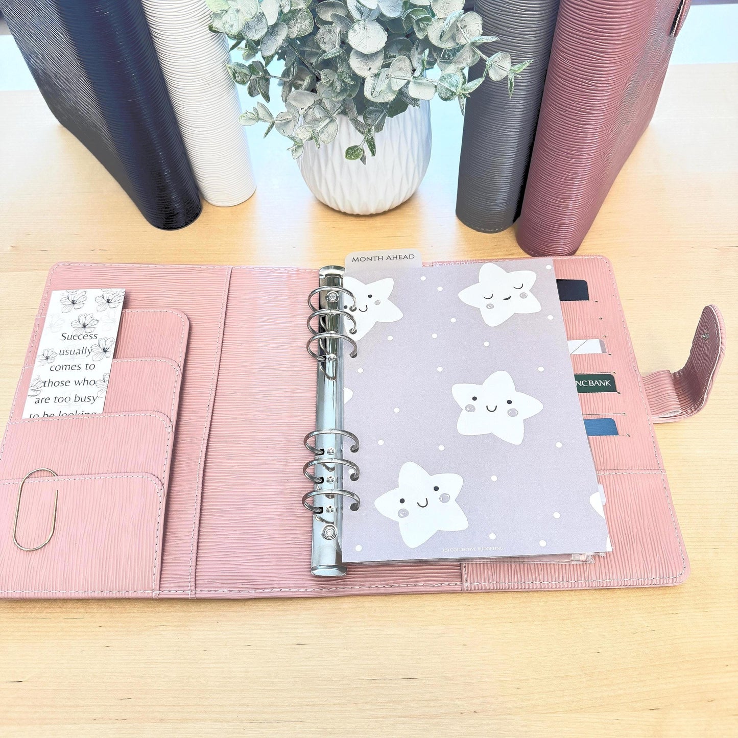 Rising Star Kids Budget Binder Dashboard: A5 A6 Cash Stuffing Insert