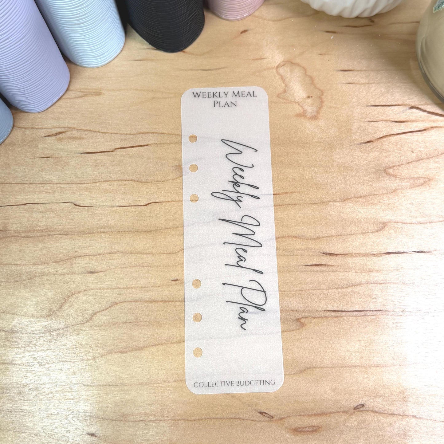 A5 A6 Vellum Planner Dividers: Frosted Matte Binder Tabs | Budget Binder Inserts