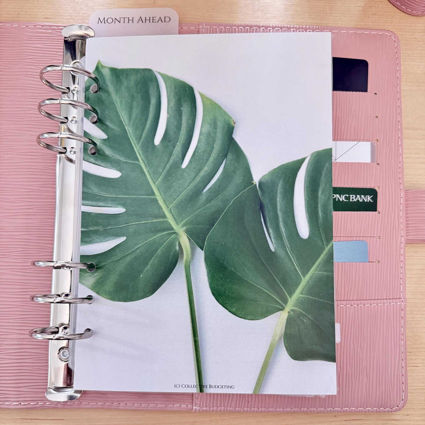 Green Leaf Budget Binder Dashboard: A5/A6 Cash Stuffing Insert