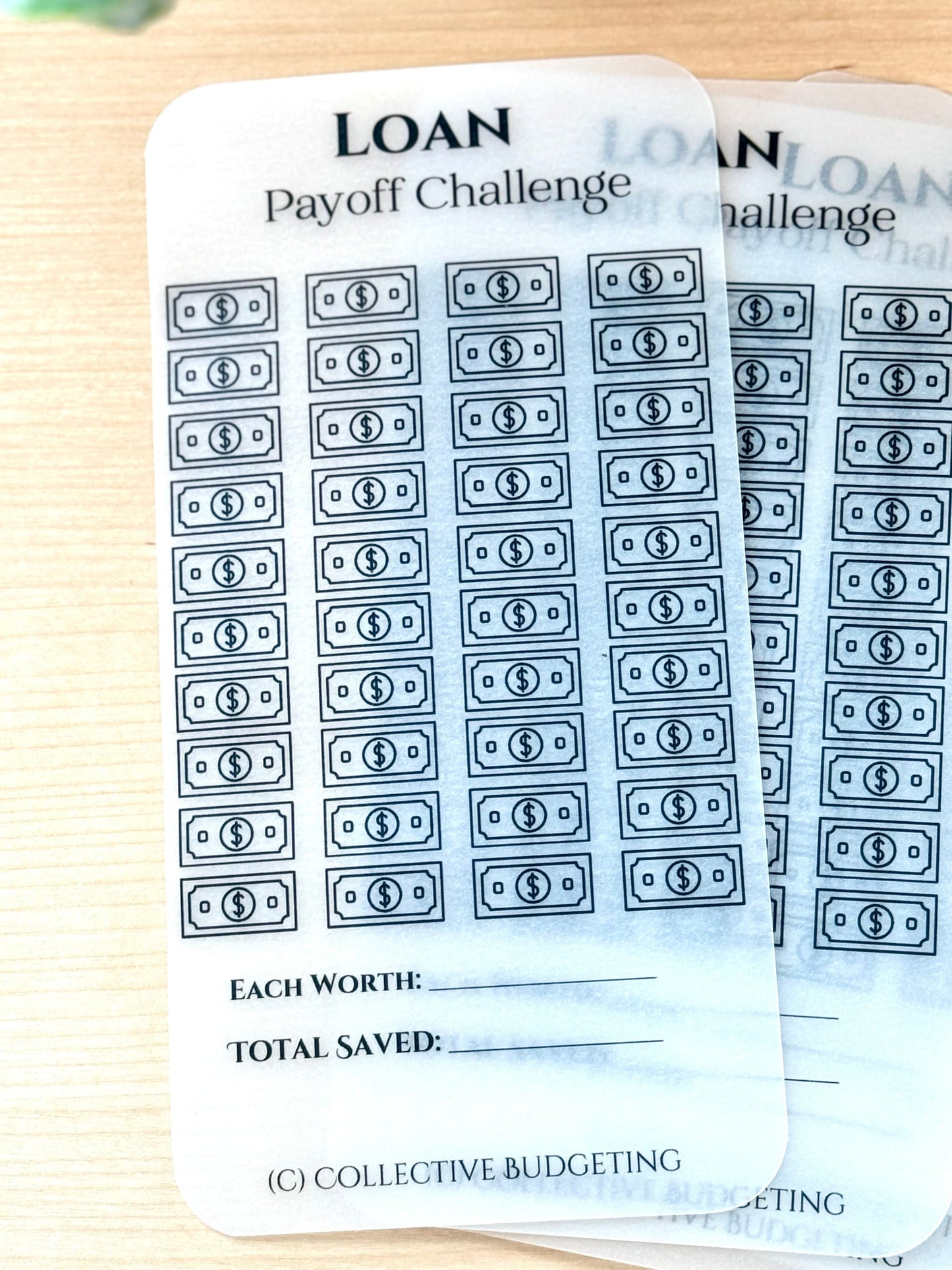Loan Payoff Savings Challenge Tracker: Debt Repayment | Laminated Vellum