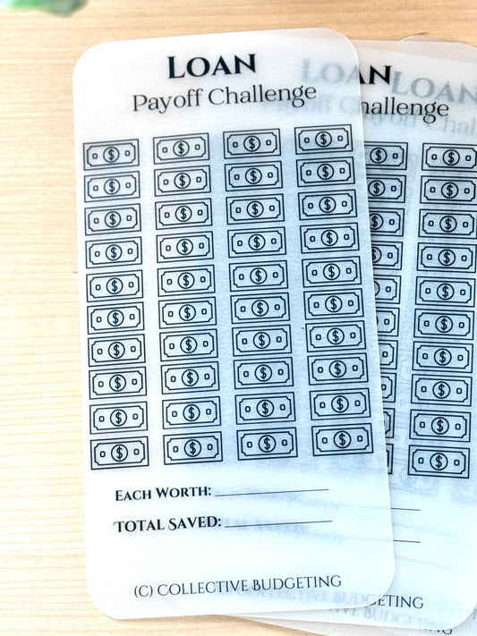 Loan Payoff Savings Challenge Tracker: Debt Repayment | Laminated Vellum
