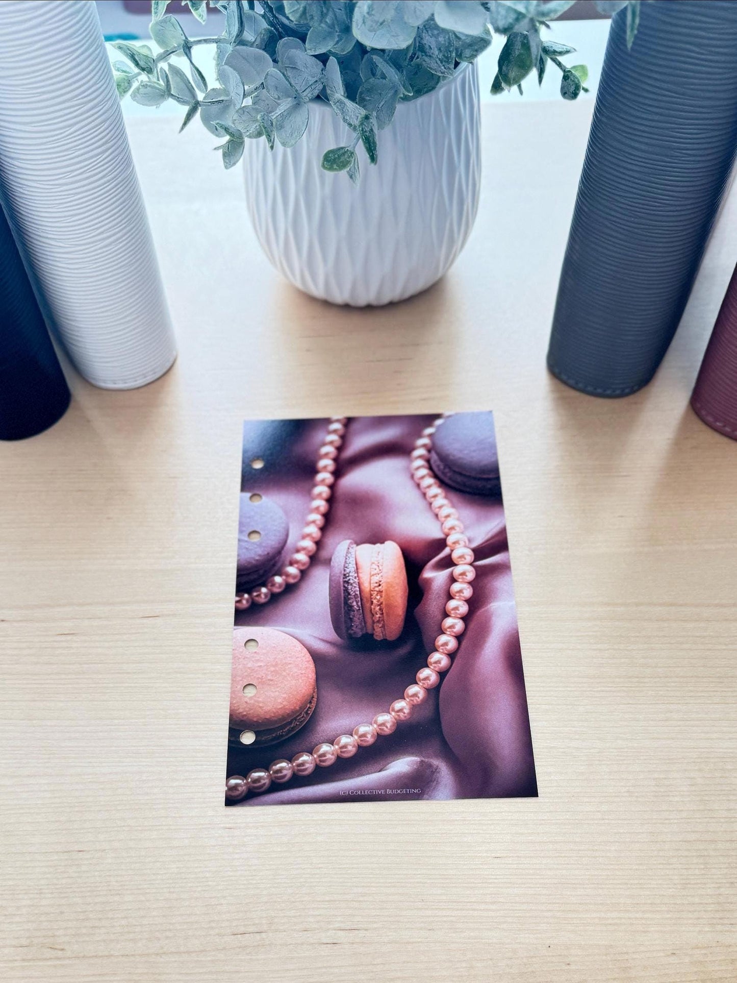 Macaroon Budget Binder Dashboard: Decorative Cover Insert | A5 A6 Cash Stuffing