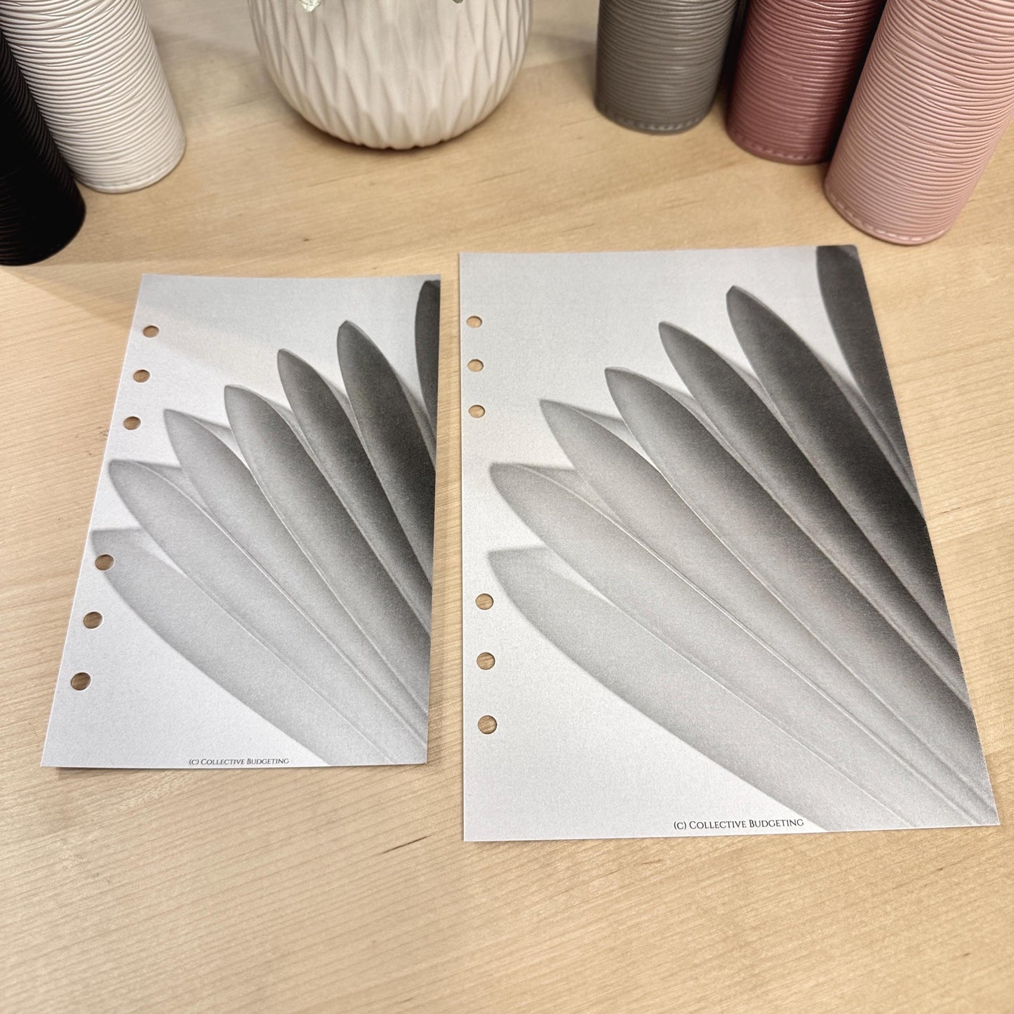 Paper Flower Budget Binder Dashboard Insert: A5/A6 Cash Stuffing Tool